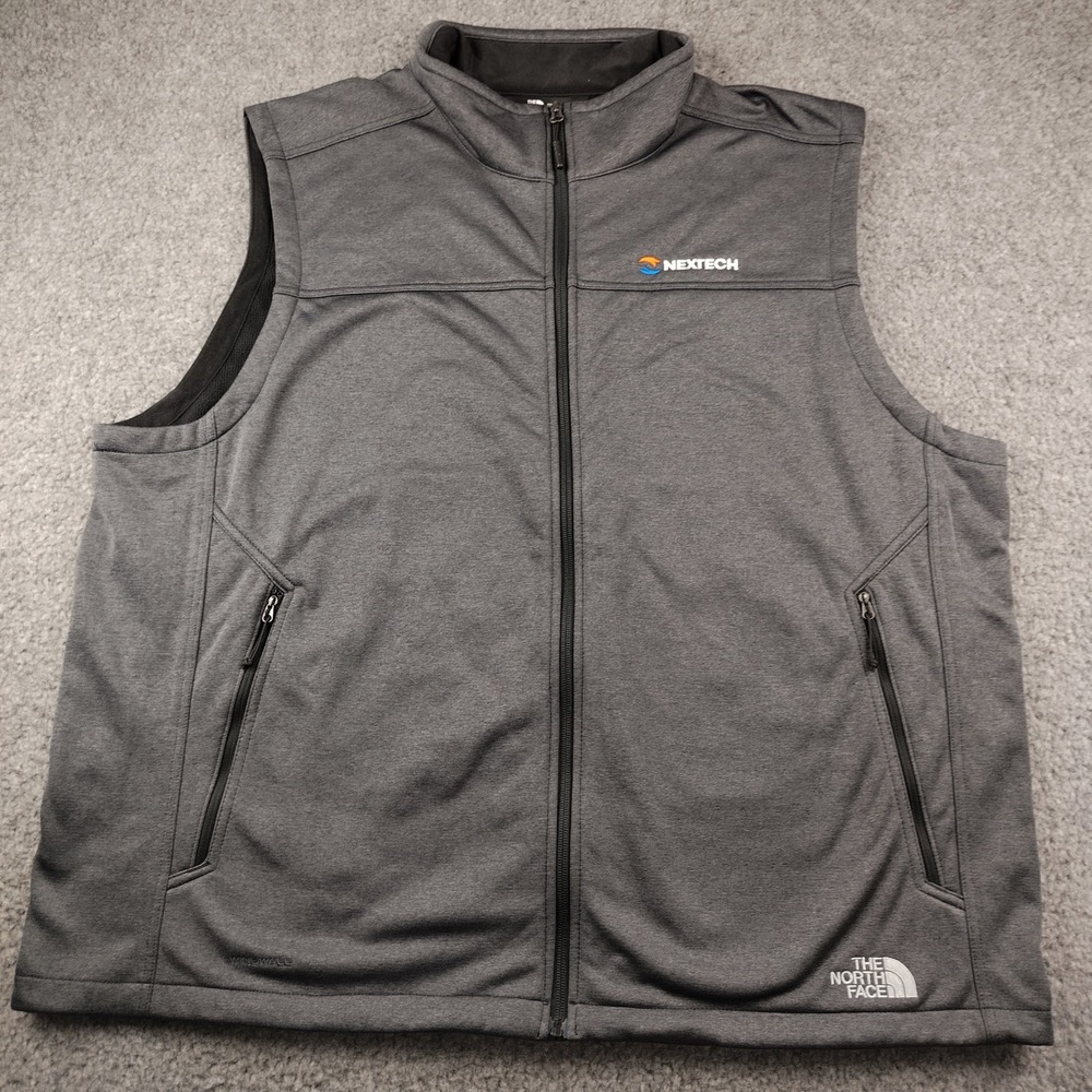 The North Face Vest Mens 3XL WindWall Grey Gorpcore Embroider EUC
